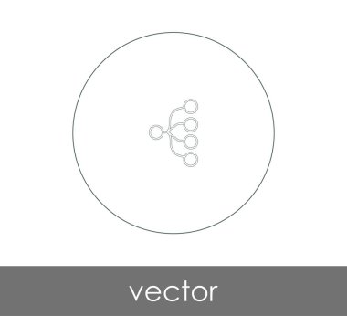 vektör çizim tasarım hiyerarşi simgesinin