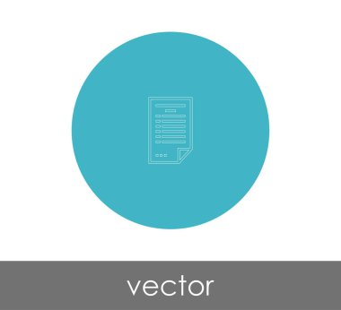 web tasarım ve uygulamaları, vektör çizim için belge simgesi 