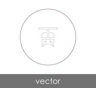 helikopter web simgesi, vektör illüstrasyonu