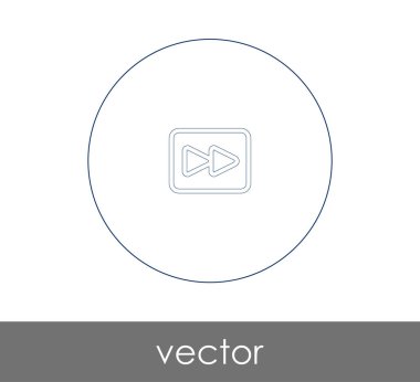 web tasarım ve uygulamaları, vektör çizim için hızlı ileri simgesi 