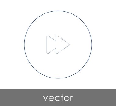 web tasarım ve uygulamaları, vektör çizim için hızlı ileri simgesi 