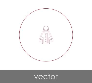 Doktor Web simgesi, vektör illüstrasyonu 