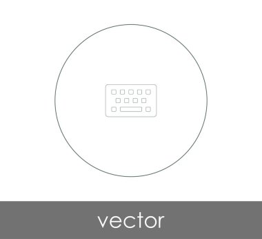 vektör çizim tasarım klavye simgesi