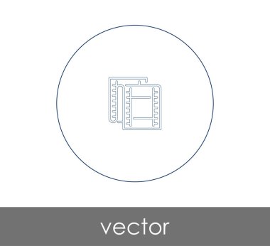 web tasarım ve uygulamaları, vektör çizim için film simgesi 