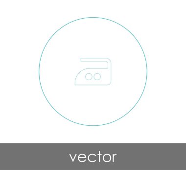 vektör çizim tasarım demir simgesinin