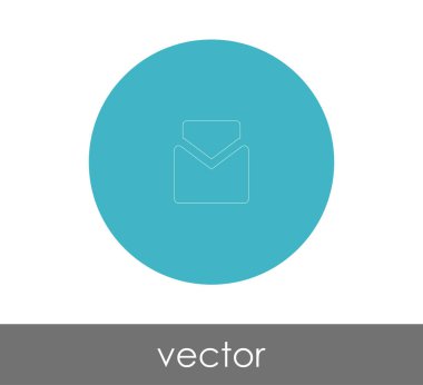 Vektör çizim, zarf simgesi, işareti  