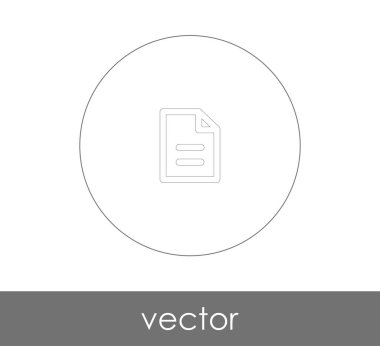 web tasarım ve uygulamaları, vektör çizim için belge simgesi 