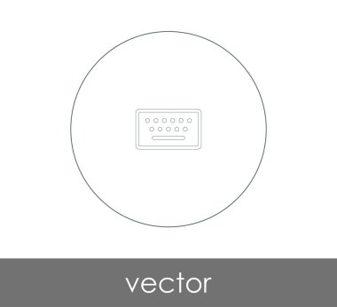 vektör çizim tasarım klavye simgesi