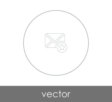 web tasarım ve uygulamalar için zarf simgesi