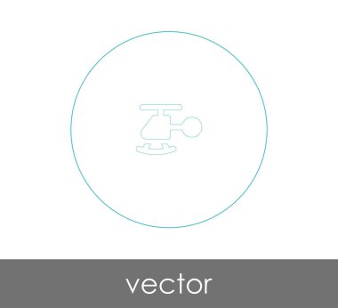helikopter web simgesi, vektör illüstrasyonu