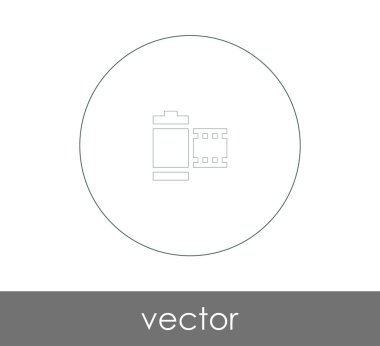 web tasarım ve uygulamaları, vektör çizim için film simgesi 