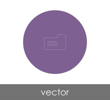 web tasarımı, vektör çizim için klasör simgesi 