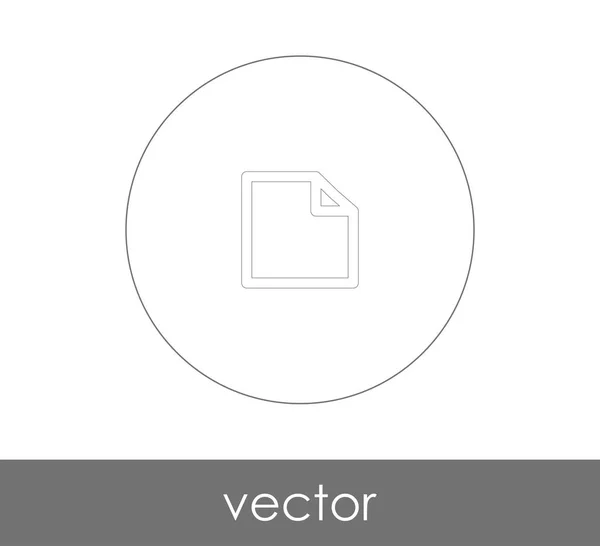 Dokumentsymbol Für Webdesign Und Anwendungen Vektorillustration — Stockvektor