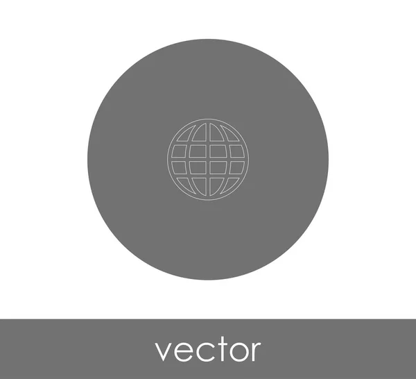 Ícone Globo Para Web Design Aplicações — Vetor de Stock
