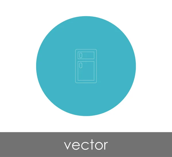 Icône Réfrigérateur Pour Conception Web Les Applications — Image vectorielle