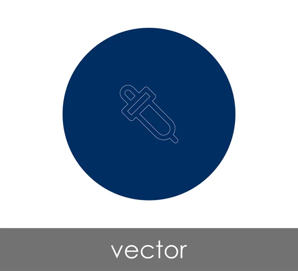 Pipette Web-Symbol — Stockvektor