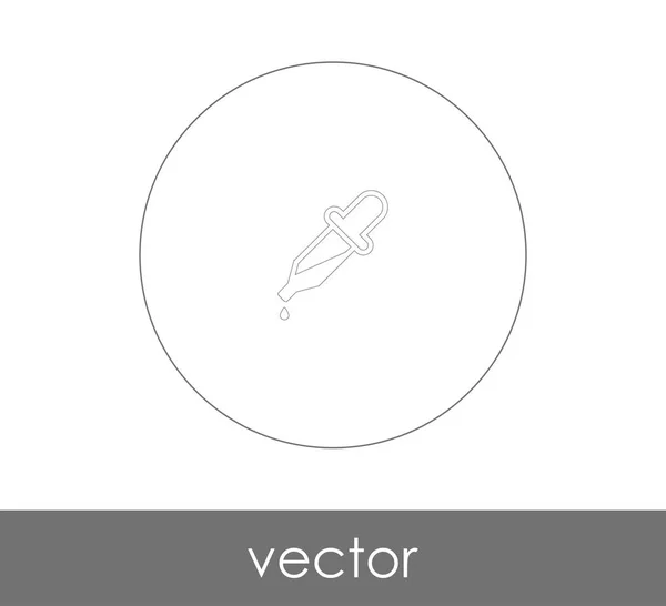 Pipette Symbol Vektor Illustration — Stockvektor