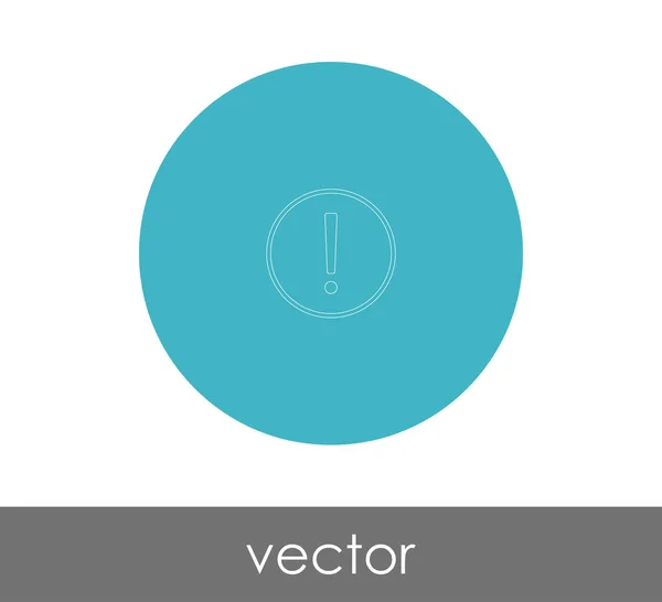 Icono Exclamación Logotipo Ilustración Vectores — Vector de stock