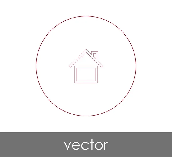 Home Web Icon Vektorillustration — Stockvektor