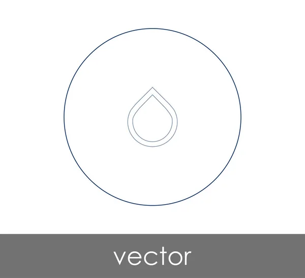 Vector Illustration Design Drop Icon — Stock Vector