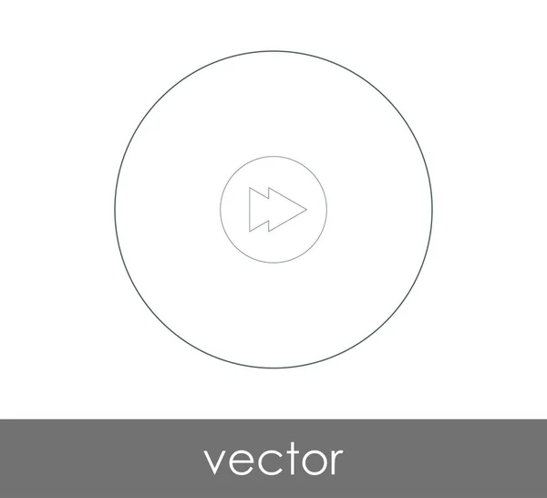 Vooruitspoelen Pictogram Voor Webdesign Applicaties Vectorillustratie — Stockvector