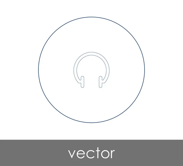 Vektor Illustration Des Kopfhörer Symbols — Stockvektor