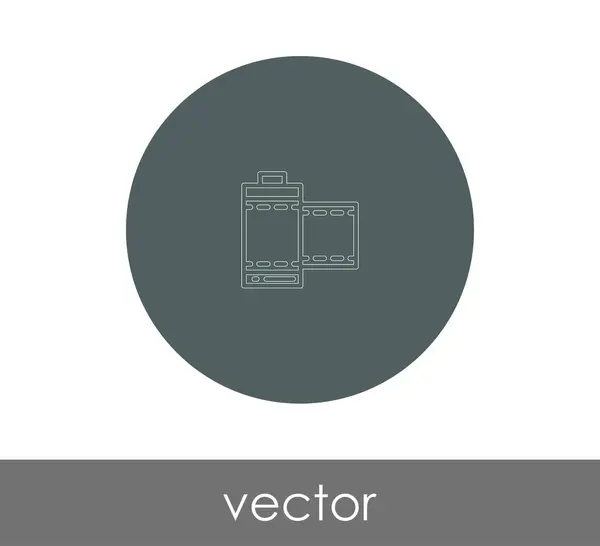 Ícone Filme Para Web Design Aplicações Ilustração Vetorial — Vetor de Stock