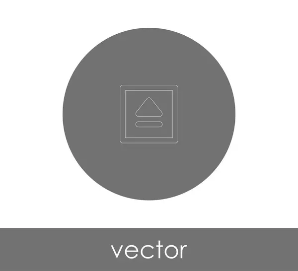 Vector Illustration Design Eject Icon — Stock Vector