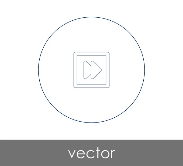 Vooruitspoelen Pictogram Voor Webdesign Applicaties Vectorillustratie — Stockvector