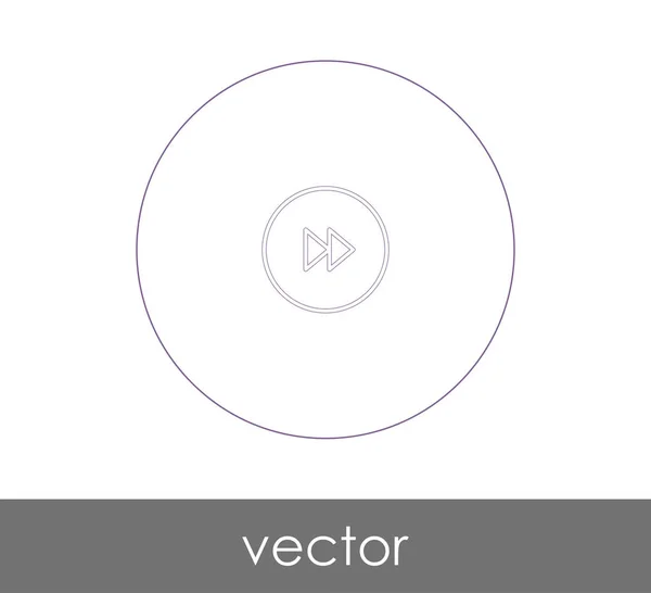 Fast Forward Icon Web Design Applications Vector Illustration — Stock Vector