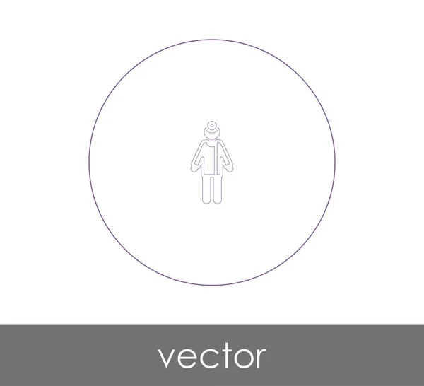 Doktor Icon Vektor Illustration — Stockvektor