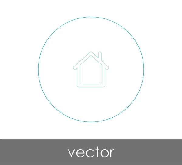 Home Web Icon Vector Illustration — Stock Vector