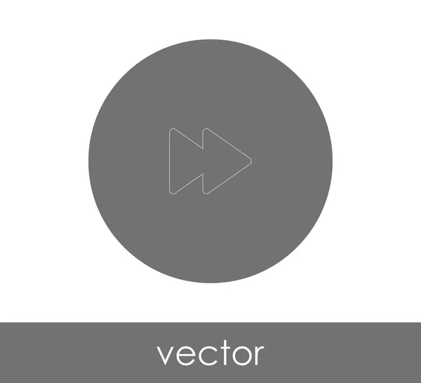 Швидка Піктограма Вперед Веб Дизайну Додатків Векторні Ілюстрації — стоковий вектор