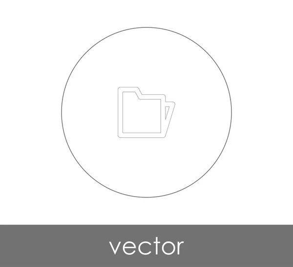 Ordner Symbol Für Webdesign Und Anwendungen — Stockvektor