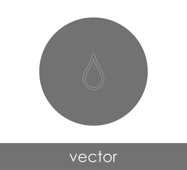 Ícone Gota Ilustração Vetorial — Vetor de Stock