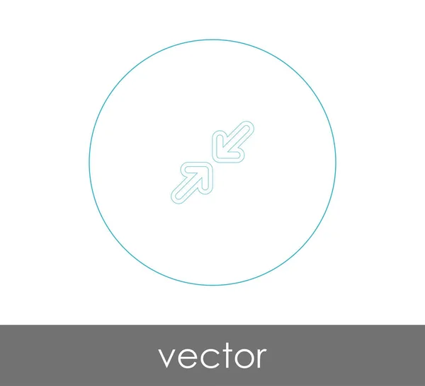 Icono de flecha ajuste — Vector de stock