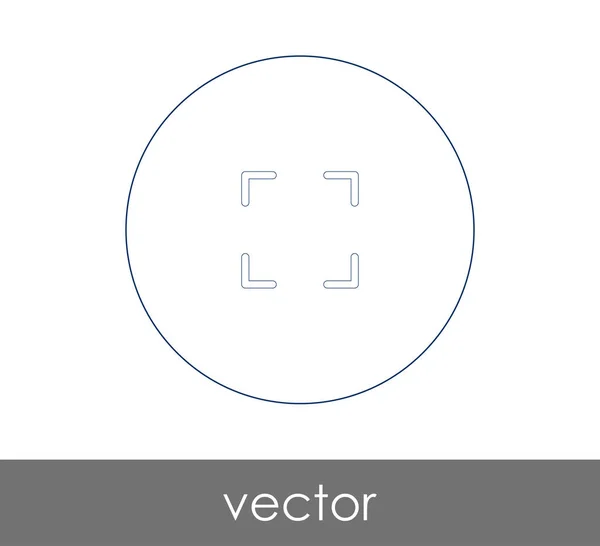 Udvide Ikon Design Vektor Illustration – Stock-vektor
