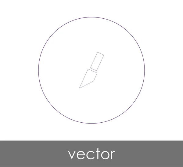 Vektor Illustration Design Der Messer Ikone — Stockvektor