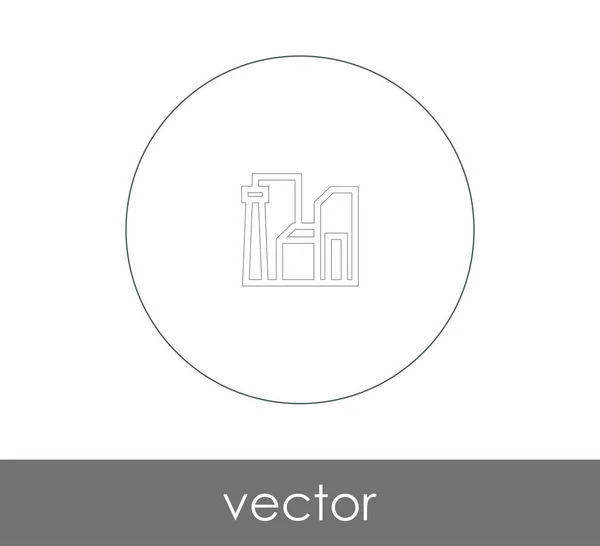 Vektorillustration Des Fabriksymbols Für Webdesign Und Anwendungen — Stockvektor