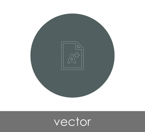 Icono Documento Para Diseño Web Aplicaciones Ilustración Vectorial — Vector de stock