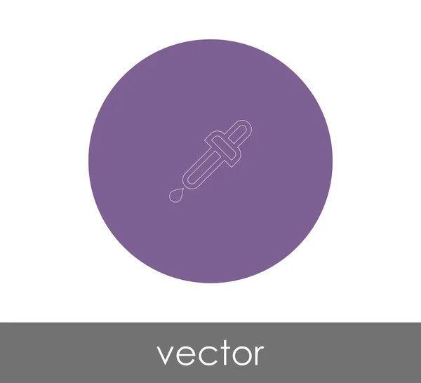 Druppelaar Medische Pictogram Vectorillustratie — Stockvector