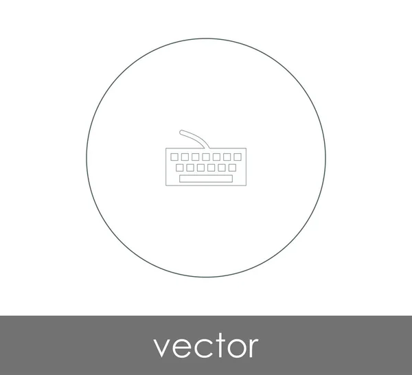 Icône Clavier Pour Conception Web Les Applications — Image vectorielle
