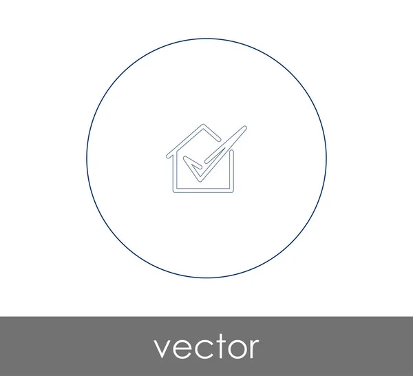 Icône Web Maison Illustration Vectorielle — Image vectorielle