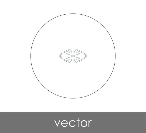 Eye Graphic Icon Vector Illustration — Stock Vector