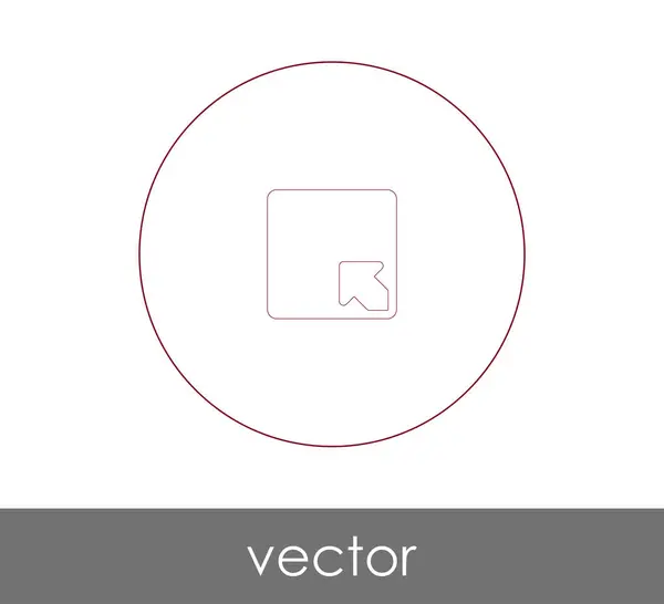 Icon Design Erweitern Vektor Illustration — Stockvektor