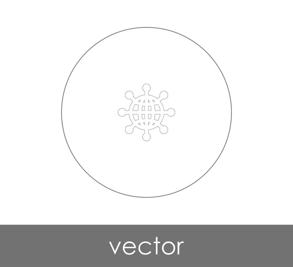 Icône Globe Pour Conception Web Les Applications — Image vectorielle