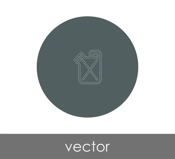 Fuel Can Icon Web Design Applications Vector Illustration — Stock Vector