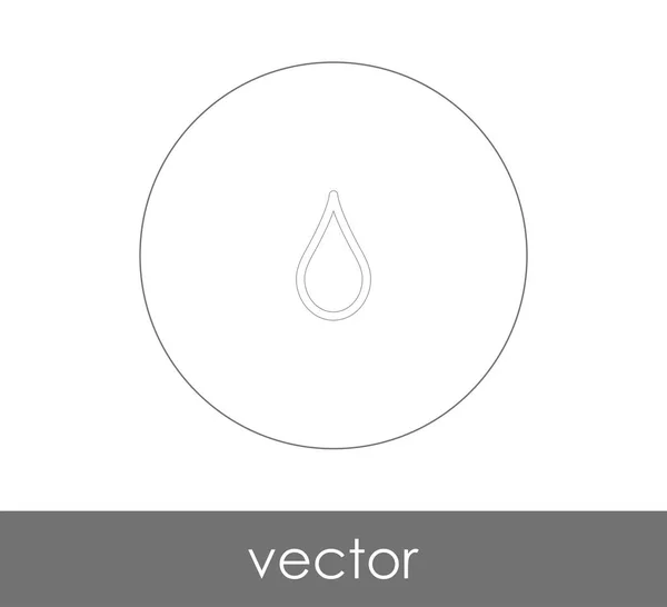 Vector Illustration Design Drop Icon — Stock Vector