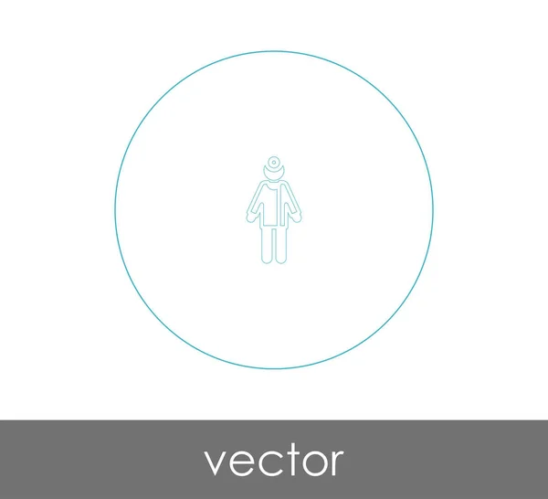 Doktor Icon Vektor Illustration — Stockvektor