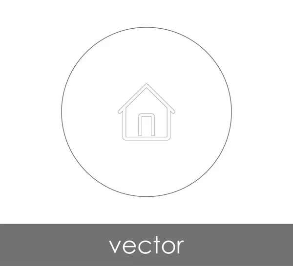 Ícone web Home — Vetor de Stock